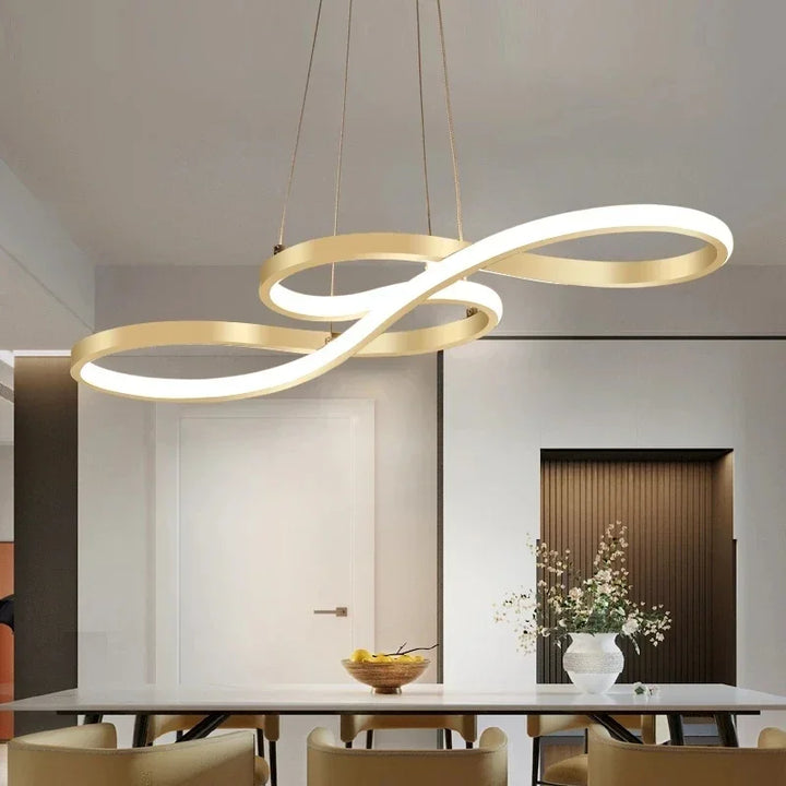 Nordic LED Pendant Light Fixtures dining room Living Room Kitchen black Music shape hanging Lamp home decor indoor lighting 220