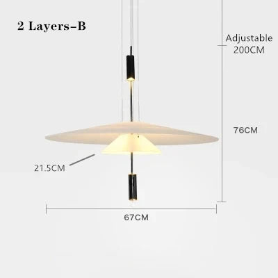 Modern Personality LED Hanging Lamp Flying Saucer Home Decor Denmark Designer Dining Table Bar Living Room UFO Pendant Lights