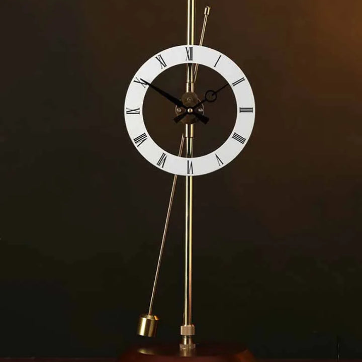 Desktop Aerodynamic Clock, Invisible Home Decor, Desk Pendulum Clock, Solid Wood, Silent Clock, Decoration Clock