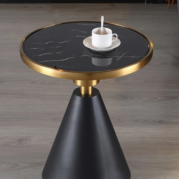 Nordic Small Coffee Tables Modern Living Room Mobile Round Table Rock Slab Tabletop Sofa Side Table Home  Luxury Furniture