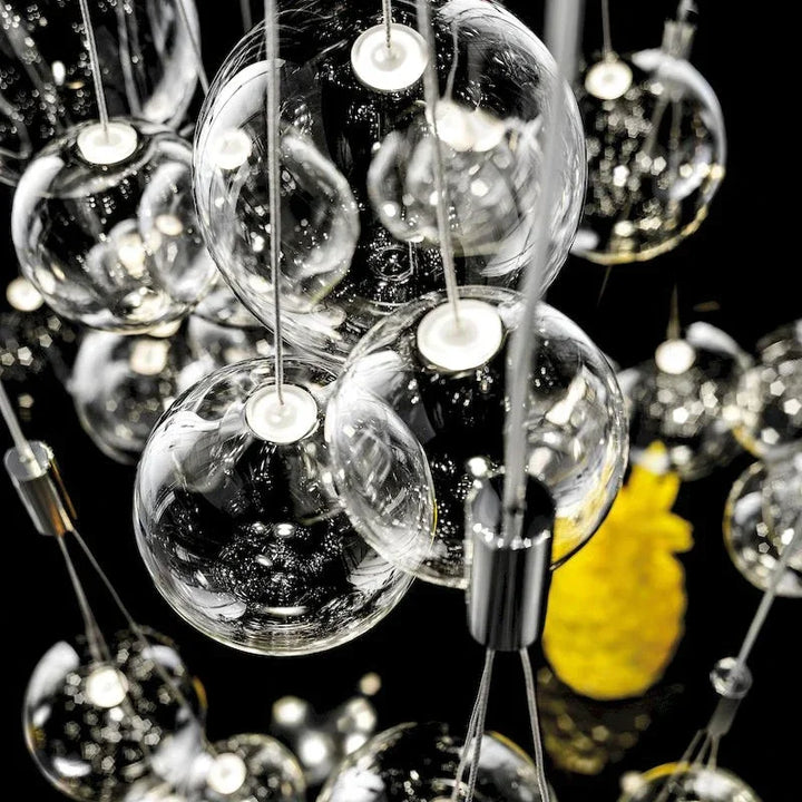 Modern Glass Ball LED Pendant Lamps Nordic Fashion Kitchen Bedroom Living Dining table Room Indoor Hanging Lighting Fixtures