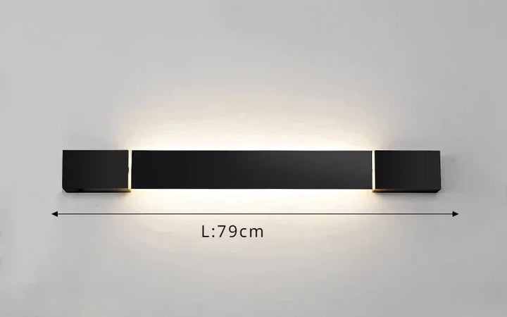 Modern Minimalism Design Wall Lamps Nordic Aluminum Long Rotatable Led Lights Indoor Living Room Restaurant Bedroom Home Fixture