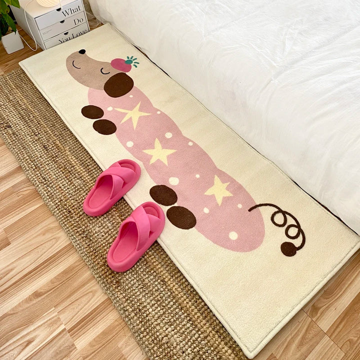 Cartoon Living Room Decorative Carpets Dog Pattern Bedroom Bedside Carpet Cute Children's Room Rug Plush Soft Balcony Rugs Ковер