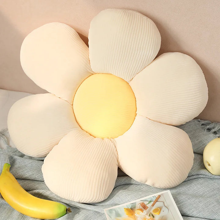 Sunflower Plush Cushion Creative Cute Flower Stuffed Pillow Sofa Floral Decorative Pillow Office Chair Back Sleep Cushion Decor