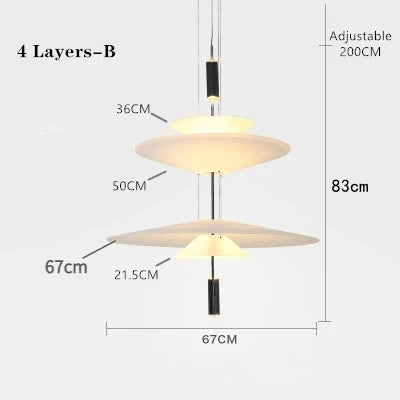 Modern Personality LED Hanging Lamp Flying Saucer Home Decor Denmark Designer Dining Table Bar Living Room UFO Pendant Lights