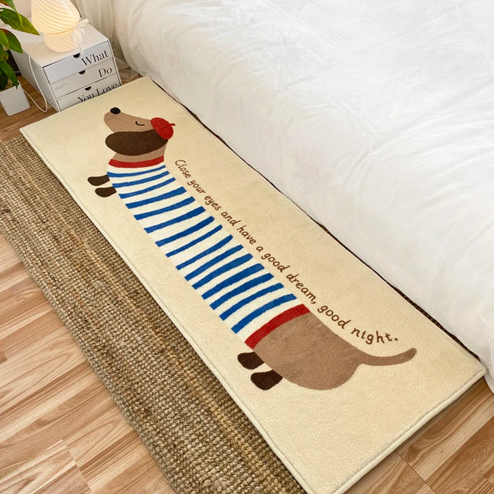 Cartoon Living Room Decorative Carpets Dog Pattern Bedroom Bedside Carpet Cute Children's Room Rug Plush Soft Balcony Rugs Ковер