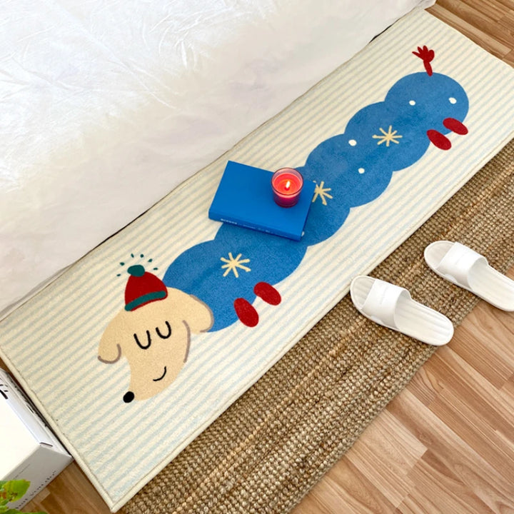 Cartoon Living Room Decorative Carpets Dog Pattern Bedroom Bedside Carpet Cute Children's Room Rug Plush Soft Balcony Rugs Ковер