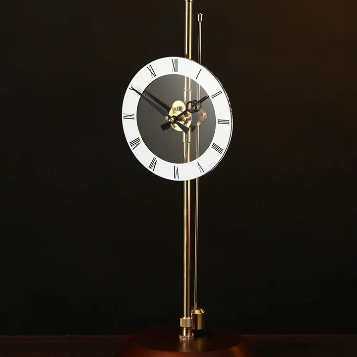 Desktop Aerodynamic Clock, Invisible Home Decor, Desk Pendulum Clock, Solid Wood, Silent Clock, Decoration Clock