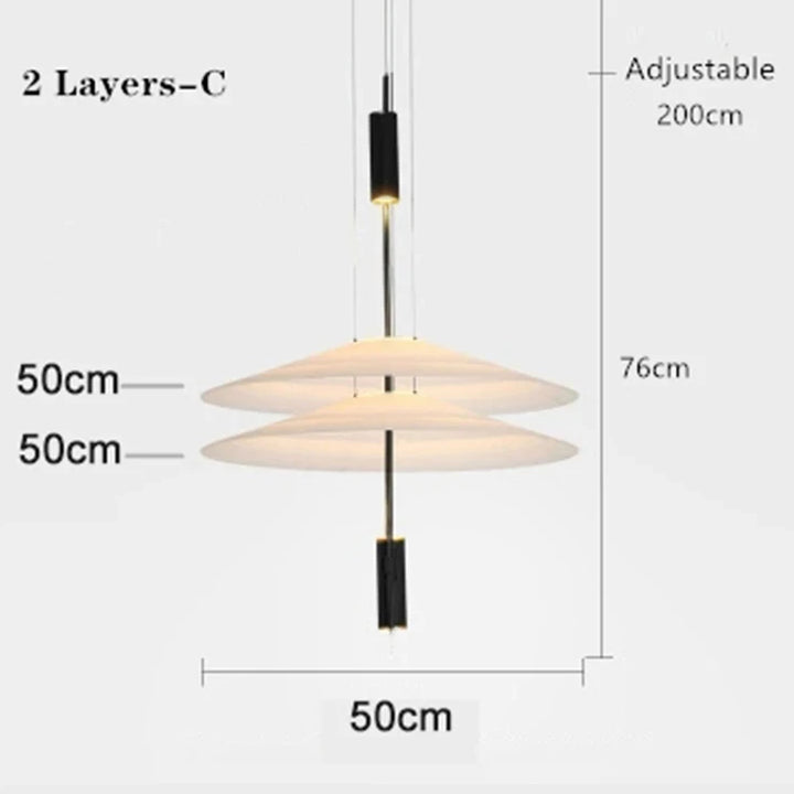 Modern Personality LED Hanging Lamp Flying Saucer Home Decor Denmark Designer Dining Table Bar Living Room UFO Pendant Lights