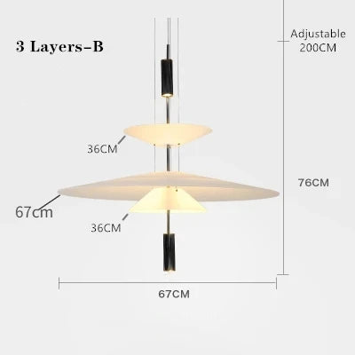 Modern Personality LED Hanging Lamp Flying Saucer Home Decor Denmark Designer Dining Table Bar Living Room UFO Pendant Lights