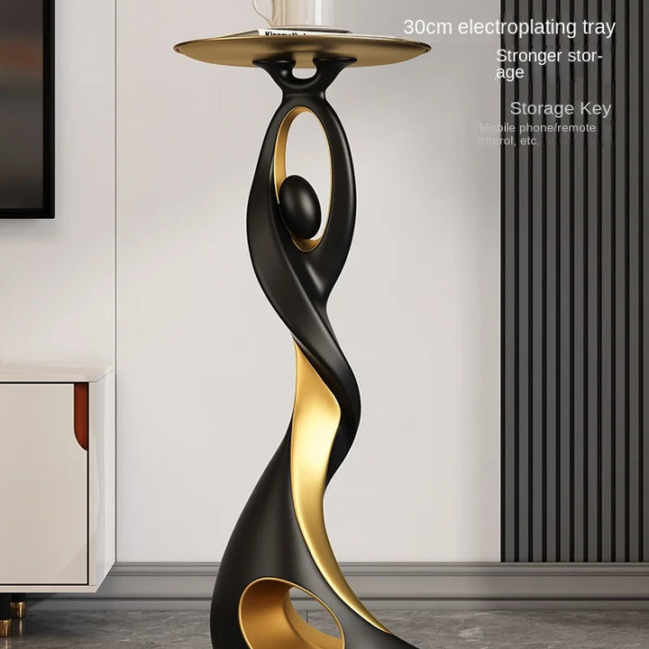 Creative Designer Furniture Home Decor Art Abstract Sofa Side Table Light Luxury Living Room Porch Decor Corner Table Storage