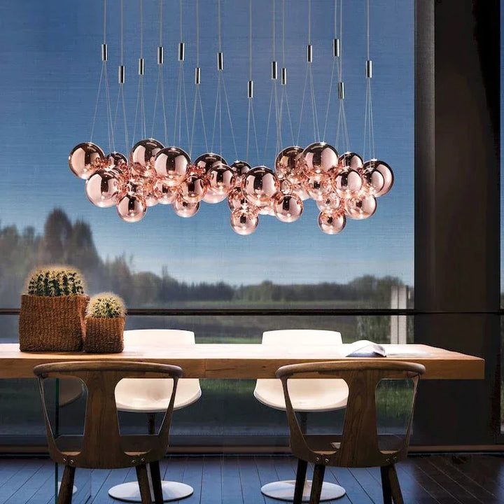 Modern Glass Ball LED Pendant Lamps Nordic Fashion Kitchen Bedroom Living Dining table Room Indoor Hanging Lighting Fixtures