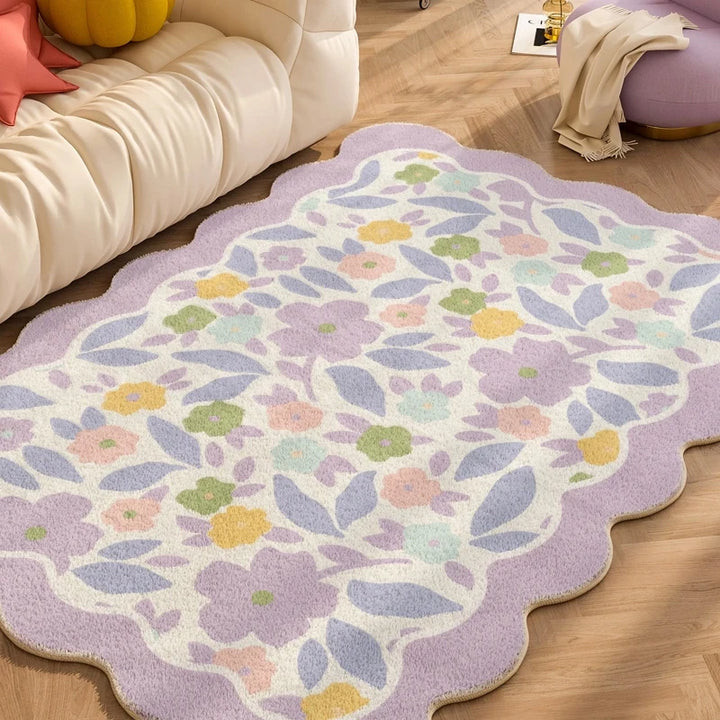 Carpets for Living Room Plaid Children Bedroom Fluffy Rug Home Decoration Cloakroom IG Floral Plush Mats ковер Tapete Tapis 러그