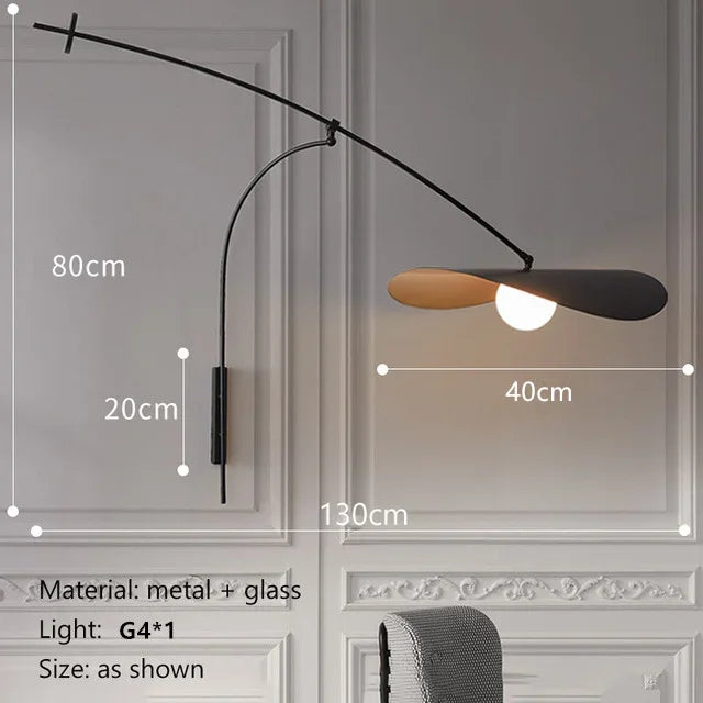 Nordic LED Wall Lamp Long Arm Adjustable Lights Home Decoration For Wall Bedroom Bedside Reading Wall Light Fixture G4