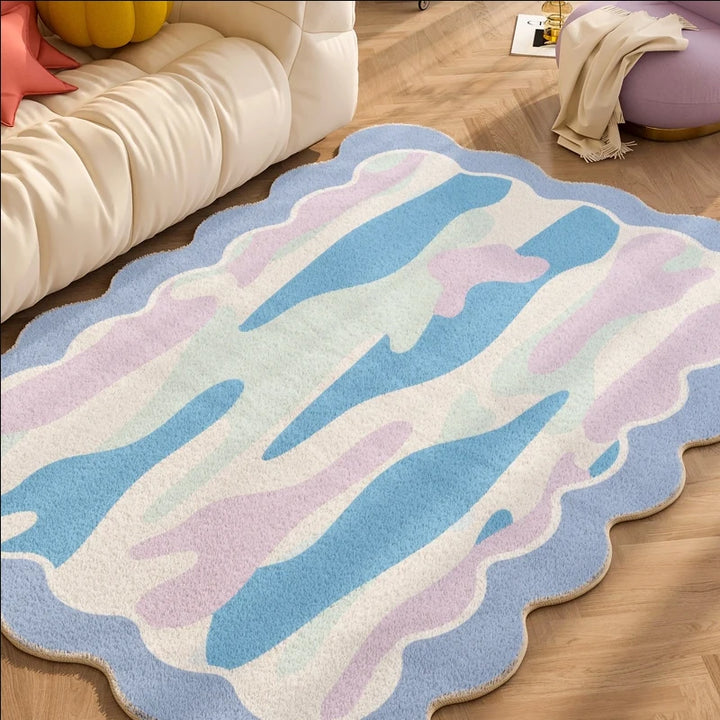 Carpets for Living Room Plaid Children Bedroom Fluffy Rug Home Decoration Cloakroom IG Floral Plush Mats ковер Tapete Tapis 러그